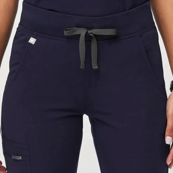 NWT Figs Women's Zamora High Waisted Jogger Scub Pants  Size XXL Navy Blue - Picture 4 of 6